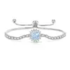 Pulsera de Girasol con Piedras Preciosas de Colores Más Vendida en Tiktok con Diamante de Alto Carbono Super Brillante Corte Fuegos Artificiales Joyería, Dropshipping Transfronterizo en Transmisión en Vivo