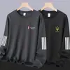 Envio RápidoCamiseta Pulôver Masculina Outono e Inverno Solta Grossa Gola Redonda Manga Longa, Tamanho Grande, Versátil
