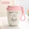 Caneca de café Miffy estilosa em aço inoxidável 304, uma garrafa de água fofa e portátil para estudantes, trabalhadores de escritório e uso ao ar livre