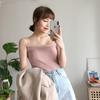 Hong Kong Estilo Vintage chique Sling Pequeno Fresh Top com Base de Estudantes sem mangas Knitted Vest Mulheres Verão Outer Wear