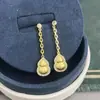 "Fulu" Novos Brincos de Cabacinha da Sorte com Diamantes Estilo Chinês para Mulheres Brincos de Temperamento de Alto Padrão Versáteis Presente para Namorada