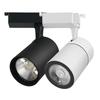 Foco de riel COB, luz de riel deslizante, riel guía de 20 W y 30 W, para tienda de ropa, tienda de té con leche, sala de exposiciones, luz de riel LED