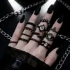 Anillos Ecológicos Europeos y Americanos de Venta Caliente Transfronteriza, Conjuntos de Múltiples Piezas de Alta Gama Incrustados con Diamantes, Anillos Apilables, Joyería y Accesorios de Moda