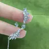 Colgante de pluma de circón de moda para mujer, accesorios DIY hechos a mano, engaste de colgante de perla, venta al por mayor de comercio exterior transfronterizo