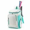 Bolsa de Bádminton Personalización Impresión con LOGOTIPO Mochila para Hombres y Mujeres Gran Capacidad Multifuncional Bolsa Deportiva Blanco Azul