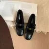 Zapatos Mary Jane Estilo Francés para Mujer que Aumentan la Altura 2025, Zapatos de Ballet Negros Peludos para la Noche