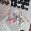 Lindo Llavero de Estrella de Mar Rosa 3D Dibujo Animado Femenino Colgante Versátil para Bolso Regalo para Mejores Amigas y Parejas