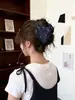 Pinza de Satín de Gama Alta para Cabello, Pinza Versátil de Color Sólido Simple Estilo Francés, Pinza de Tiburón Grande para Peinados Recogidos