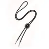 Cadena de suéter de cuero punk para comercio electrónico transfronterizo, cadena de suéter larga retro de piedra acrílica hip-hop, corbata polo