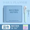 Cuaderno de Tapa Dura con Ranura para Bolígrafo para Tareas, Bloc de Notas para Estudiantes, Cuaderno Compacto Portátil, Cuaderno Rayado, Cuaderno de Piel Sintética