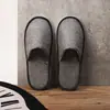 Suministro de Fábrica de Pantuflas Desechables para Hoteles y Casas de Huéspedes, Pantuflas Antideslizantes de Lino y Pantuflas al por Mayor para Casas de Huéspedes, Salones de Belleza y Habitaciones de Huéspedes