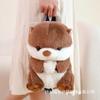 Muñeco Mochila de Nutria Marina Suave y Lindo Regalo de Cumpleaños Lindo Juguete de Peluche Bolsa para Niños de Guardería