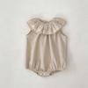 Ropa de Bebé 2026 Verano Cuello de Encaje Sin Mangas Atuendos de Hermana Mono Vestido de Bebé Niña Súper Lindo