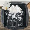 Camisa floral vintage fina de estilo japonés, camisa hawaiana de manga corta con estampado floral, camisa holgada y moderna de media manga para hombre, para parejas, combinable con todo.