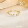 Anillo Popular Exquisito de Piedra Preciosa Ultra Brillante Nicho Lujo Ligero Personalizado para Mujer Abierto Ajustable Anillo de Gama Alta Venta al por Mayor
