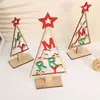 Decoraciones Navideñas Árbol de Navidad de Madera Adornos de Escritorio Regalos Creativos para las Fiestas Decoración para Fiestas Productos de Madera