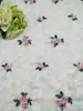 Vestido de gasa nuevo bordado camisola borla decorativa tela bordada punto bordado