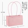 Cesta pequeña para arreglos florales, ramo de bricolaje, bolsa para envolver flores, caja de papel floral, caja de flores, cesta portátil de papel kraft