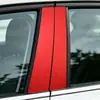 2 Piezas Pegatinas Decorativas para Pilar Central de Coche Película que Cambia de Color para Ventana Lateral Calcomanías 3D de Fibra de Carbono Pegatinas Protectoras Anti-Rayaduras A72