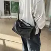 Bolso Bandolera Retro Impermeable de Cuero PU Estilo Japonés y Coreano para Hombre, Bolso Tote Cuadrado Casual de Gran Capacidad, Mochila Pequeña de Viaje para Mujer