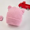 Comercio Exterior Sombreros de Punto para Bebé Hechos para Otoño e Invierno Alta Elasticidad Oso Bebé Unisex para Niños Sombreros de Invierno para Niños