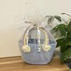 Gran Marca Bebé Luna Llena Souvenir de Cumpleaños Niños Cien Días Banquetes Bolsas de Regalo de Agradecimiento Bolso de Mano Tejido a Mano para Salir Estilo Pastoral