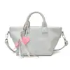 Bolsa de Ombro/Mão Feminina de Grande Capacidade Cor Sólida Estilo Clássico Retrô Fashion Design de Letra para o Dia a Dia Primavera 2026 Transfronteiriça