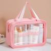 Bolsa de almacenamiento para artículos de tocador de gran capacidad y gruesa, bolsa de almacenamiento portátil para cosméticos, bolsa de viaje portátil para cosméticos para mujer