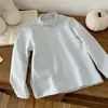 [En Stock] Calentador de Forro Polar Auto-Calentable con Lana y Seda para Niñas, Camiseta Térmica de Invierno con Estampado de Letras para Bebés