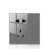 Enchufe de Pared Tipo 86 Montaje Superficial con Cinco, Diez o Quince Orificios para Uso Doméstico, con Panel de Enchufe con Interruptor de Encendido de Doble Control