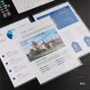 Carpeta de Archivo Impresión de Logo Carpeta de Datos de Plástico en forma de L pp Impresión Protector de Documentos Transparente A4