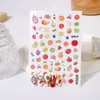 Manicura de Flores Manicura Japonesa Linda Pegatinas para Uñas de Frutas y Flores Accesorios de Manicura Dopamina