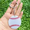 Llavero Creativo Transfronterizo Acrílico Fútbol Béisbol Baloncesto Rugby Llavero Voleibol Regalo Deportivo