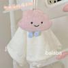 Pano de Cozinha Absorvente e de Secagem Rápida, Toalha Quadrada de Urso e Abacaxi, Toalha de Mão para Bebê, Veludo Coral Nuvem, Sem Fiapos
