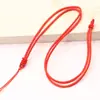 Cuerda de cordón con colgante de hebilla de malla de 2 mm jade con cuerda de cordón de colgante de jade bolsa de cristal cuerda de collar cuerda de cordón para colgante de joyería DIY