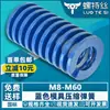 Molde Azul Inyección de Plástico Estampado Absorción de Choques Resorte de Compresión Mecánica Guía de Procesamiento de Resortes M10M12M14M16