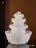Fuente de Agua de Bola de Cristal con Bolas Giratorias, Adorno de Agua Corriente, Fuente de Agua Circulante Pequeña, Regalo de Inauguración de Lujo Ligero