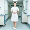 Zapatos de enfermera marca White Pillow Crane, tacón de cuña blanco, nuevo modelo 2026, zapatos blancos de belleza para mujer, cómodos para primavera y verano