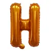 Globos de Papel de Aluminio de 16 pulgadas, Letras A-Z, Color Naranja, 26 Letras (Versión estadounidense) Soporte para varios conjuntos de combinaciones de globos de papel de aluminio