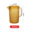 Jarra Grande de Plástico para Água Fria para Uso Comercial em Lojas de Chá com Leite, Balde para Preparo de Chá, Copo Medidor, Jarra de Acrílico para Água Fria, Bule para Preparo de Chá, Cuidadosamente Selecionado