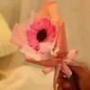 8 de Março Festival da Deusa das Mulheres Dia das Mães Simulação Buquê de Sabonetes Girassol Caixa de Presente de Mão com Flores Combinadas para Presente