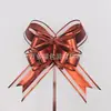 50 Flores de Tirar Mariposa Mate, Flores de Tirar con Cinta Grande para Navidad, Pascua y San Valentín, Lazos de Mariposa de Organza Transfronterizos
