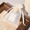 Bolsas de Rede Transparentes de Alta Densidade com Fechamento de Cordão para Embalagem de Joias, 50 Bolsas de Organza, Sacos de Doces para Casamento