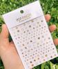 Calcomanías Adhesivas para Arte de Uñas Blanco Negro Estampado en Caliente Plata Luna Mini Estrella de Cuatro Puntas Calcomanías Decorativas para Uñas