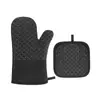 Guantes de cocina con aislamiento térmico para microondas, antideslizantes, resistentes a altas temperaturas, ideales para barbacoa y repostería.