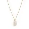 Collar con Colgante de Concha Natural para Mujer, Cadena para Clavícula Estilo Vacaciones de Verano en la Costa, Joyería Bohemia Europea y Americana al por Mayor
