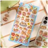 Adesivo de Relevo 3D Capivara Fofa Shinkle Cartão de Desenho Animado Infantil Pibala Celular Copo de Água Cartão Goo Adesivo Decorativo