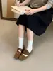 Primer encuentro: Zapatos Planos Poco Profundos de Punta Fina, Suaves y Elegantes para Mujer, Perfectos con Faldas, Mocasines Mary Jane de Ballet de Tacón Interno a la Moda