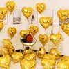 Set de Globos de Papel de Aluminio de 18 Pulgadas para Decoración de Fiesta de Boda, Compromiso, Cumpleaños en Forma de Corazón, Boda, Habitación de Novia, Escalera, Ambiente de Boda
