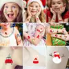 Adesivo de Tatuagem Luminosa Personalizada de Natal Desenho Animado Infantil Criativo Adesivo de Tatuagem Temporária Adesivo de Tatuagem Luminosa para Festa de Feriado
